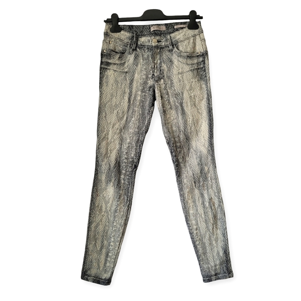 Guess Curve X Snakeskin Print Stretch Pants Jeggings size 28
